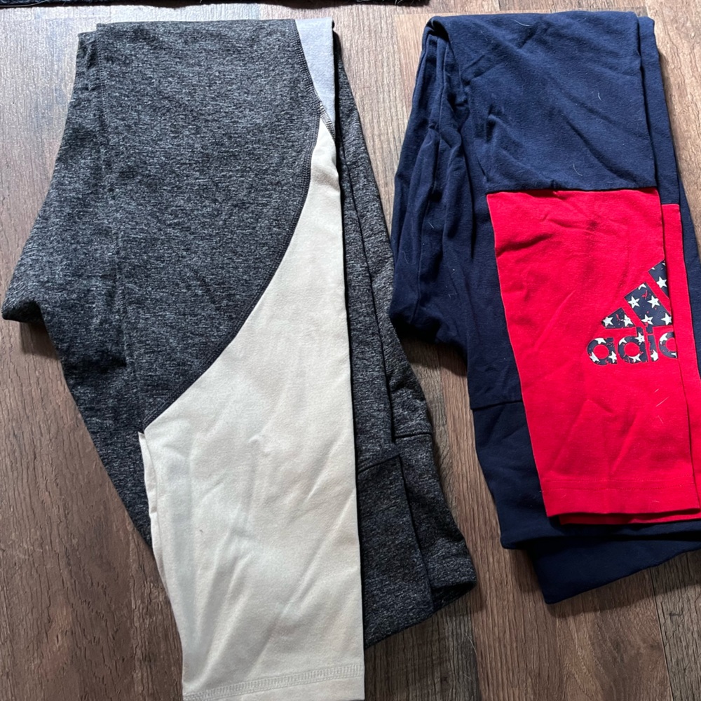 Adidas and Old navy leggings